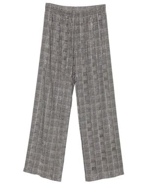 Ermanno Scervino Checked Pants - Grey