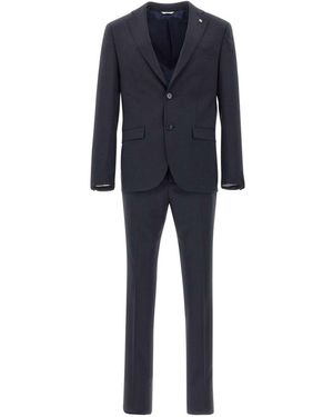 Manuel Ritz Dress With Straight Trousers - Blue