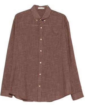 The Row Pompeo Cotton Shirt - Brown