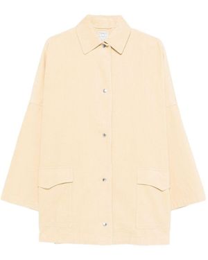 TOTEME Cotton Overshirt Jacket - Natural