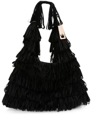 La Milanesa Capucine Medium Handbag - Black
