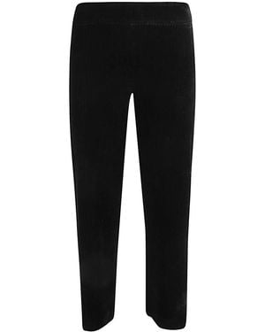 Avenue Montaigne Alex Velvet Trousers - Black