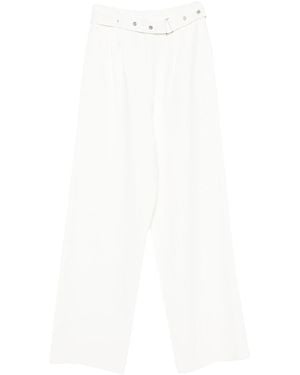 Mrz Pantaloni A Gamba Larga - Bianco