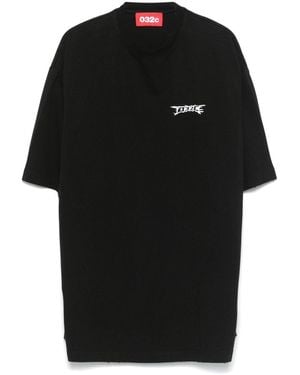 032c Cotton T-Shirt - Black