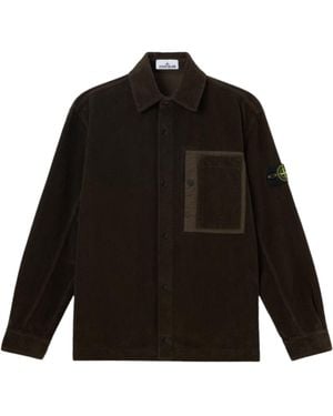 Stone Island Corduroy 800 Overshirt - Black