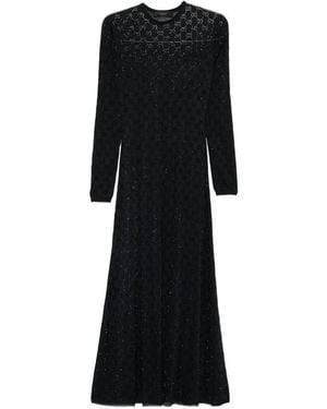 Gucci Gg Long Dress - Black