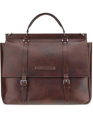 Brunello Cucinelli Leather Travel Bag - Brown