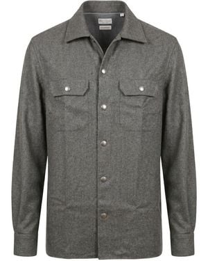 Brunello Cucinelli Wool Shirt - Grey