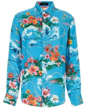 Gucci Printed Shirt - Blue