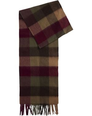 Barbour Sciarpa Large Tattersall - Rosso