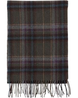 Polo Ralph Lauren Sciarpa Frangiata A Quadri - Nero