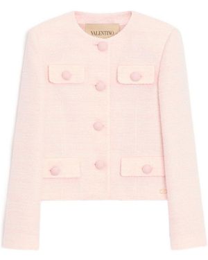 Valentino Tweed Jacket - Pink