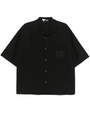 Loewe Linen Blend Shirt - Black