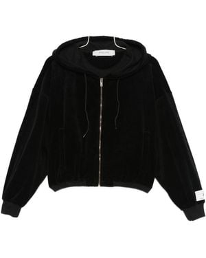 Golden Goose Cotton Cropped Hoodie - Black