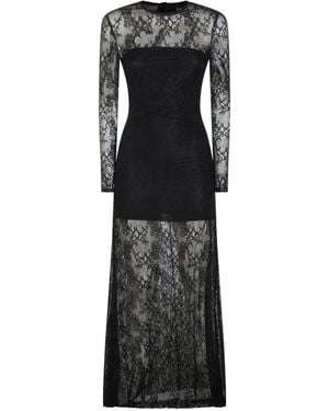 Nissa Laced Long Dress - Black