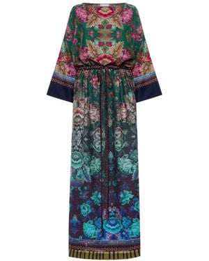 Pierre Louis Mascia Printed Silk Dress - Blue