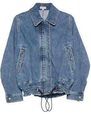 Loewe Drawstring Denim Jacket - Blue