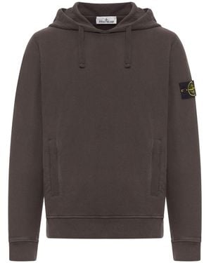 Stone Island Hoodie With Pouch Pocket - Grey