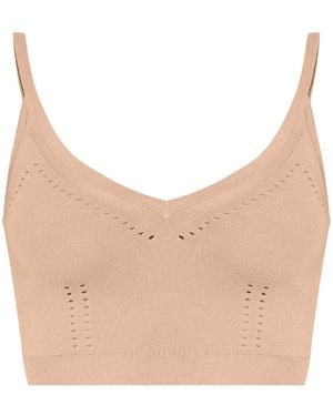 Max Mara Top Smirne Con Spalline - Neutro