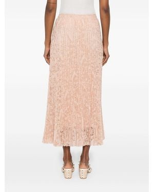 Ermanno Scervino Lace Long Skirt - Pink