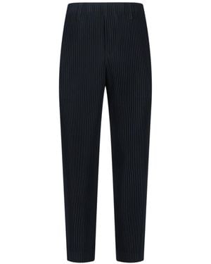 Homme Plissé Issey Miyake Streight Leg Trousers - Blue