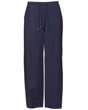 Loewe Wide-Leg Drawstring Trousers - Blue