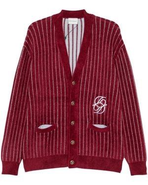 Drole de Monsieur Mirror Monogram Cardigan - Red