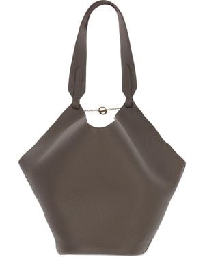 KHAITE Leather Shouder Bag - Brown