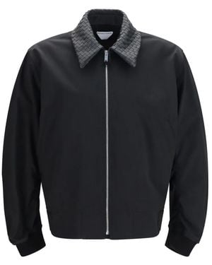 Bottega Veneta Cotton Bomber Jacket - Black
