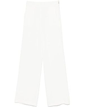 Patrizia Pepe Crepe Trousers - White