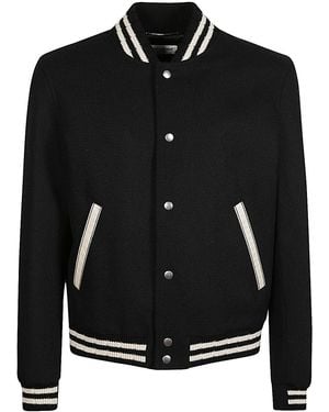 Saint Laurent Giacca Con Logo - Nero
