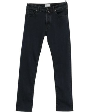Jacob Cohen Logo-Patch Jeans - Blue