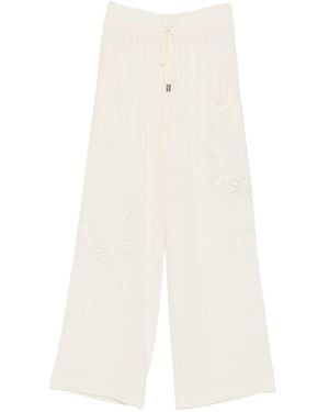 Ermanno Scervino Silk Pyjama Trousers - White