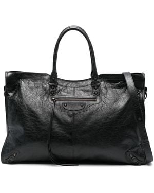 Balenciaga Large "Le City" Handbag - Black