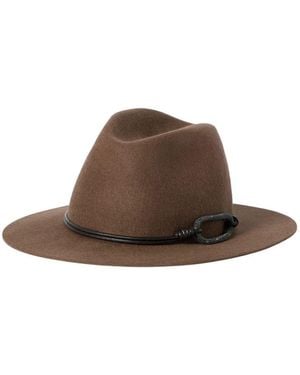 Brunello Cucinelli Felt Fedora Hat - Brown