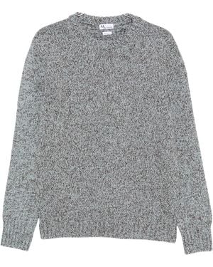 Doppiaa Marl-Knit Crew-Neck Sweater - Grey