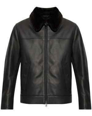 Brioni Leather Jacket - Black