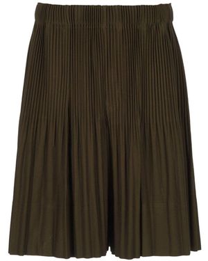 Homme Plissé Issey Miyake Pleated Shorts - Green