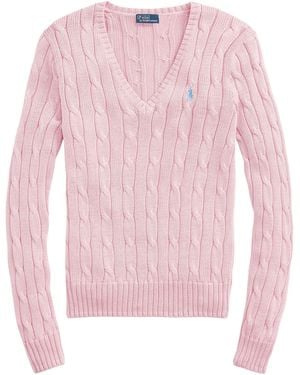 Polo Ralph Lauren Cable Knit Jumper - Pink