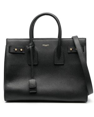Saint Laurent Sac De Jour Small Leather Handbag - Black
