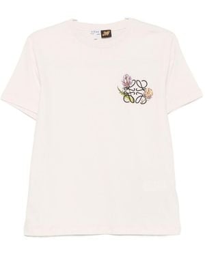 Loewe Logo Cotton T-Shirt - White