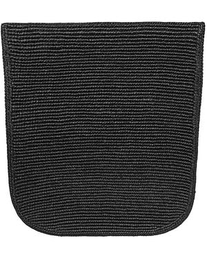The Row Lori Rafia Tote Bag - Black