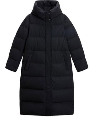 Woolrich Madison Long Down Jacket - Blue