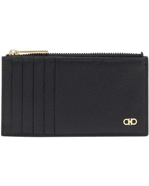 Ferragamo Micro Gancio Wallet - Grey