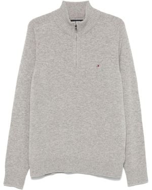 Tommy Hilfiger Half Zip Jumper - Grey