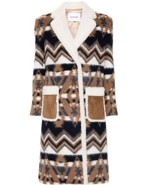 Ava Adore Coat With Logo - Multicolour