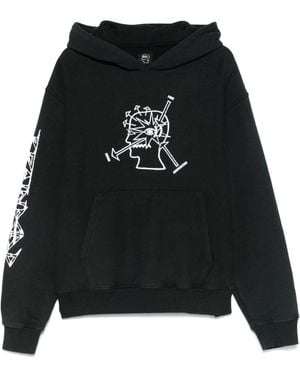 Brain Dead Neuro Free Hoodie - Black