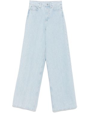 Calvin Klein Hr Wide Light Jeans - Blue