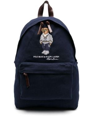 Polo Ralph Lauren Backpack With Logo - Blue