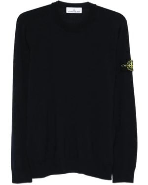 Stone Island Wool Jumper - Black